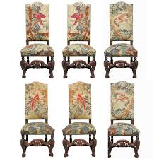 Set Of Six 19th Century Carved Oak High Back Tapestry Dining Chairs Dining Chairs Chair Dining Room Chairs Modern