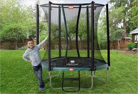 petit trampoline enfants talent berg 180cm filet de protection trampolines jouets en bois jouet