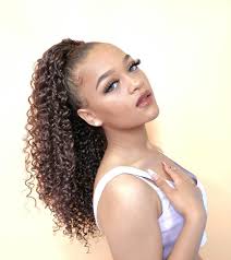 Curly Hair Ponytail