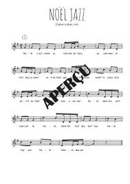 Je baisai doucement ses yeux: Noel Jazz Partition A Deux Voix