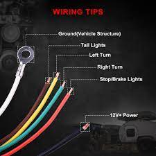 Also, it must connect with things (if included) that use the aux power and on the vehicle side, for electric brakes the blue wire goes to the brake controller. Mic Tuning Inc Off Road Led Lights Auto Accessories Online Shopping