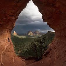 Normally they drop you off at a bus stop, gas station or a denny's. Door To The World Sedona Arizona Natureisfuckinglit