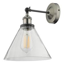 Leave some for the rest of us! Ray Single Wall Light Antique Nickel Clear Glass