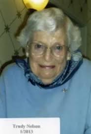 Obituary information for Gertrude "Trudy" Nelson