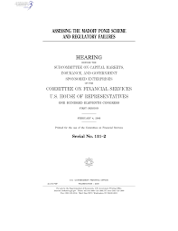Bernie madoff, a wall street financier disgraced after he admitted to one of the biggest frauds in us financial history, has died in prison at age 82. Https Www Gpo Gov Fdsys Pkg Chrg 111hhrg48673 Pdf Chrg 111hhrg48673 Pdf