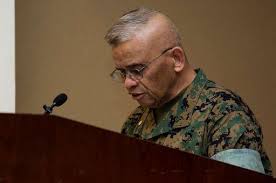 U.S. Navy Lt. Cmdr. Cerino O. Bargola, chaplain, Marine