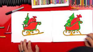 Download 620 santa sleigh clip art stock illustrations, vectors & clipart for free or amazingly low rates! How To Draw Santa S Sleigh Art For Kids Hub