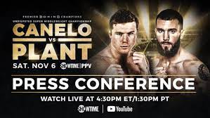 Video Canelo Alvarez Vs Caleb Plant Kick Off Press Conference Live At 4 30 Pm Et Round By Round Boxing