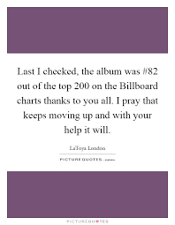Last I Checked The Album Was 82 Out Of The Top 200 On The