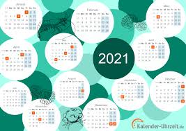 Andere auswahlmöglichkeiten sind wochenkalender, halbjahreskalender, semesterkalender, ein akademischer kalender, zweijahreskalender oder ein. Kalender 2021 Zum Ausdrucken Kostenlos