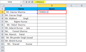 Trim In Excel Formula Examples How To Use Excel Trim Function