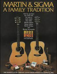 Martin Sigma Acoustic Guitars 150th Anniversary Ad 1983 Advertisement Print Martin Martin Guitar Martin Acoustic Guitar Guitar