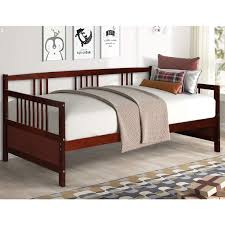 You don't need much more to create a stylish bedroom or living room. Amazon Com Giantex Wooden Daybed Frame Twin Size Full Wooden Slats Support Dual Use Sturdy Sofa Bed For Bedroom Living Room Espresso Kitchen Dining