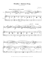 Download and print top quality easy duets sheet music for trumpet and tuba by wolfgang amadeus mozart. Tchaikovsky October Autumn Song From The Seasons Op 37a No 10 Sheet Music For Tuba 8notes Com