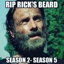 Ricks Beard Twd The Walking Dead Beard Ripped Beard Memes