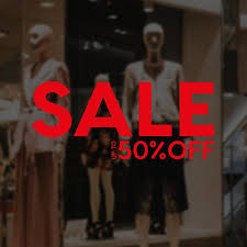 Large Sale 50 Off Window Sign Removable Vinyl Decal Etsy In 2020 Sale Windows Shop Window Stickers Window Signs