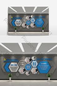 Personalized Polygon Corporate Culture Wall Design Decors 3d Models Max Free Download Pikbest In 2020 Corporate Culture Corporate Culture Design Wall Design