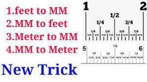 How To Convert Feet To Mm Mm To Meter Mm To Meter Meter To Feet Feet To Mm Youtube