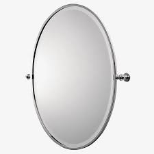 Five mirrors featuring clean and simple lines refined by geometric brass details are elegant accessories to enrich nouveau collection. Wall Mounted Bathroom Mirror Crmr43 Waterworks Traditional Oval Brass