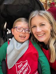 Charlie, Bo & I rang bells for The Salvation Army of Greater Green Bay