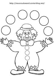 coloriage clown jongleur jpg fichiers partages acrobat com clown crafts circus crafts do a dot