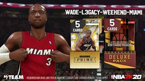 Locker codes are a great way to get some free bonuses, free players, and packs for myteam. Nba 2k21 Myteam On Twitter D Wade Locker Code In Honor Of His Jersey Goin Up In The Rafters Use This Code For A Guaranteed Spotlight D Wade Pack Or Prime Series Ii