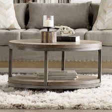 Drossett Wheel Nesting Tables With Storage Circular Coffee Table Coffee Table Circle Coffee Tables