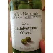 Shop for sunfood organic pitted black peruvian botija olives at fred meyer. Jeff S Naturals Whole Castelvetrano Olives Calories Nutrition Analysis More Fooducate