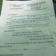 Sáng nay, học sinh tại hà nội bước vào kỳ thi tuyển sinh vào lớp 10. Xon Xao Ä'á» Mon VÄƒn Thi Vao Lá»›p 10 TrÆ°á»ng Chuyen Khanh Hoa Há»i Há»c Sinh Muá»'n Lam Khoai Tay Hay Trá»©ng Vietnamnet