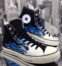 Black And Blue Converse High Tops Electronics Cars Fashion Collectibles Coupons And More Ebay Chucks Converse Converse All Star Mens Trainer Boots