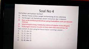 Maybe you would like to learn more about one of these? Soal Dan Pembahasan Un Sosiologi 2016 2017 Part 1 No 1 5 Youtube