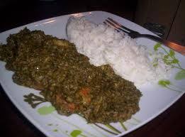 Cassava Leaves And Rice Feuille De Manioc Manioc Recette Recettes De Cuisine
