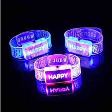 Light Up Flashing Led Bracelets For Night Rave Party Flashing Wrist Band Bracele Walmart Com Walmart Com