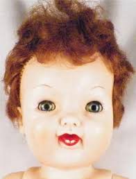 Vintage Effanbee Alyssa Doll All Vinvy 23 inch Rooted Auburn Hair Circa  1960
