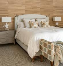 Take a cue from this bright bedroom and use a neutral decorating scheme to draw attention to a the headboard is upholstered with plush, black fabric and accented with nailhead trim. Neutral White Beige Coastal Bedrooms With A Modern Flair Coastal Decor Ideas Interior Design Diy Shopping