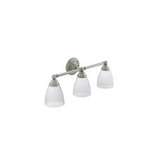 Alinea led bathroom vanity light, when paired with an alinea led lamp, sold separately, radiates a soft warm light, making it perfect for bathrooms. Moen Yb2263bn 3 Light Bathroom Vanity Light With Build Com