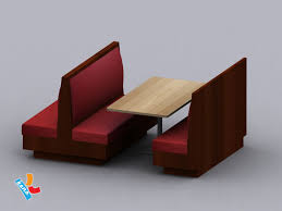 Bar and restaurant chairs, bar tables, a bar counter in plan, sofas, coffee tables. 3d Model Restaurant Sofa