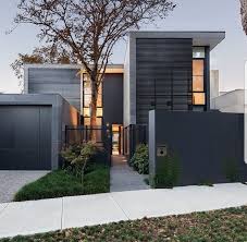 Tonal Grey Exterior Colour Schemes Are Contemporary And Sophisticated Architecture Eco House Design Facade House