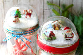 Mason Jar Christmas Craft Snow Globe Toppers The Country Chic Cottage