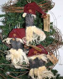Pin On Primitive Santa