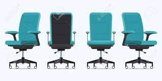 Maple with royal blue patterned seat dim. Office Chair Or Desk Chair In Various Points Of View Armchair Royalty Free Cliparts Vectors And Stock Illustration Image 120562419