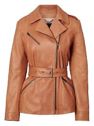 Banana Republic Womens Italian Leather Belted Moto Jacket Brown Italian Leather Belt Best Leather Jackets Leather Jacket