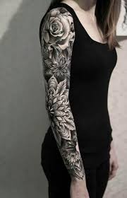 Tattoo Sleeve Women Girly Black 36 Ideas Arm Tattoos For Women Girl Arm Tattoos Tattoos For Women Flowers