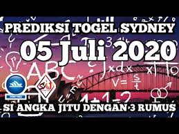 Prediksi Sydney Hari Ini 05 Juli 2020 Paito Bocoran Sydney Hari Ini Youtube