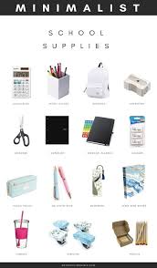 Minimalist School Supplies For Teacher And Students Simple Affordable Stationery For New S In 2020 Middle School Supplies College School Supplies High School Supplies