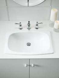 bathroom sink (no faucet holes