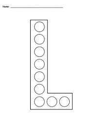 Letter L Do A Dot Printables Uppercase Lowercase Do A Dot Letter L Crafts Dot Letters