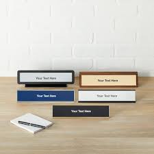 Create desk name plates and make your office space look even more professional while identifying each member of your staff! Desk Name Plates Engraved Name Plates Desk Plaques Vistaprint