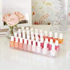 40 Bottle Acrylic Nail Polish Riser The Container Store Nail Polish Storage Nail Polish Crafts Diy Acrylic Nail Polish