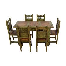 Such is the magic of reclaimed wood furniture. 85 Off El Barzon Rustic Furniture El Barzon Southwest Rustic Recycled Wood Dining Set Tables